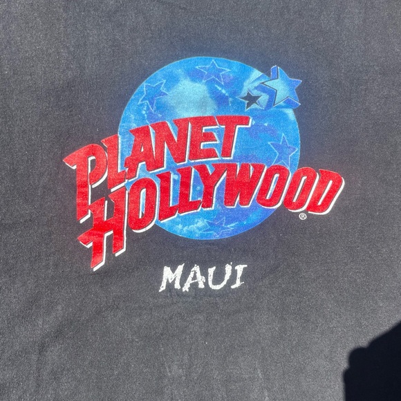 Planet Hollywood Maui Vintage Y2K Black T-Shirt - Picture 3 of 4